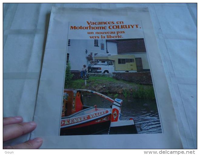 AA2 Rare Publicité Motorhome Colruyt Mobilhome - Camping