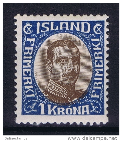 Iceland: 1920 Mi Nr 96, Fa 142  MNH/** Postfrisch - Neufs