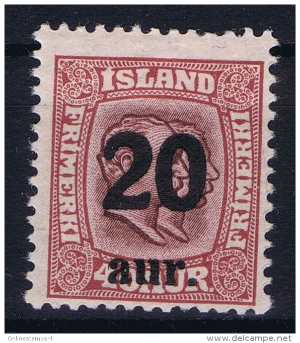 Iceland: 1921 Mi Nr 109  MNH/** Postfrisch    Fa 106 - Ungebraucht