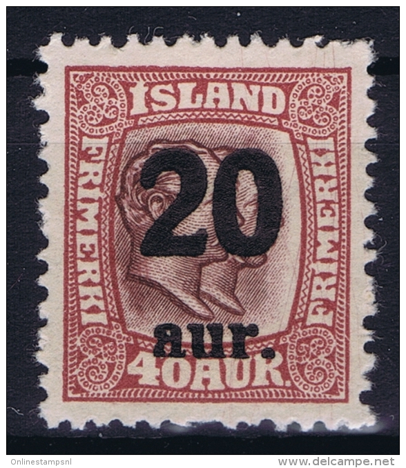 Iceland: 1921 Mi Nr 109  MNH/** Postfrisch    Fa 106 - Neufs