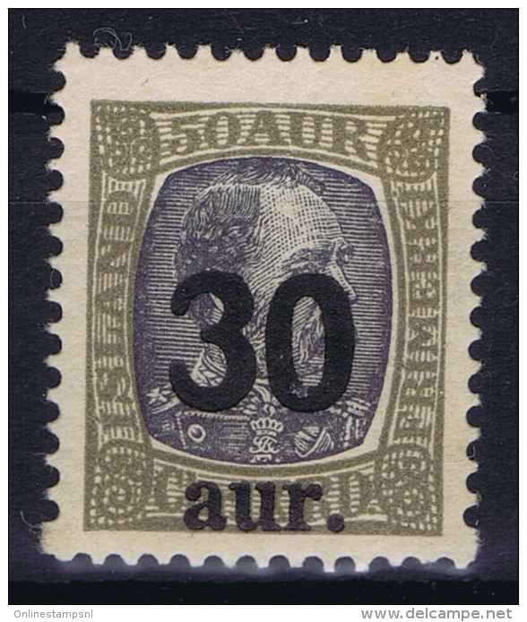 Iceland: 1925 Mi Nr 112  MNH/** Postfrisch    Fa 101 - Unused Stamps