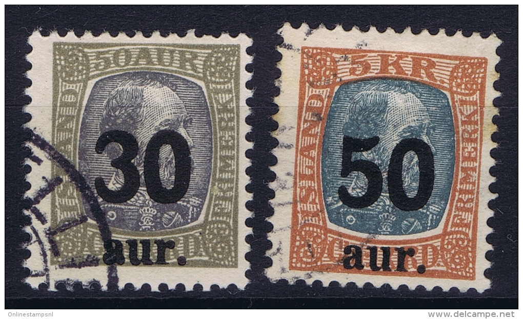 Iceland: 1925 Mi Nr 112 - 113   Used - Used Stamps