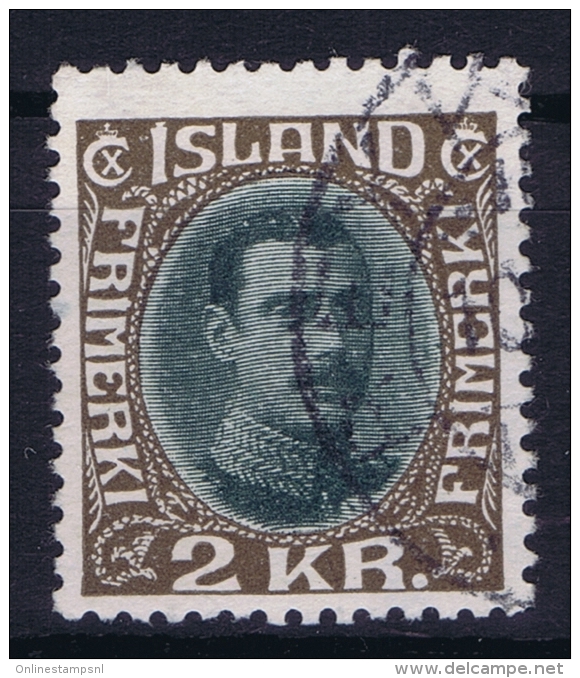 Iceland: 1931 Mi Nr 166 Used  Fa 156 - Oblitérés