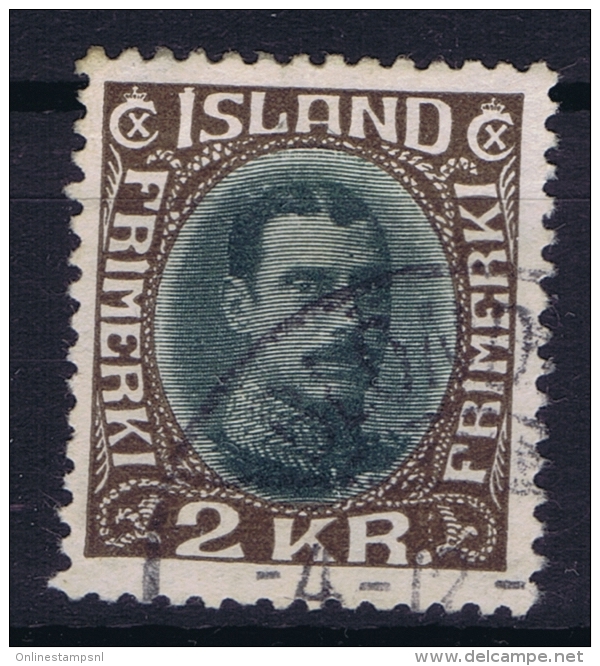 Iceland: 1931 Mi Nr 166 Used  Fa 156 - Oblitérés