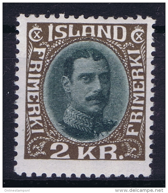 Iceland: 1931 Mi Nr 166 MH/*  Fa 156 Very Light Hinged - Ungebraucht