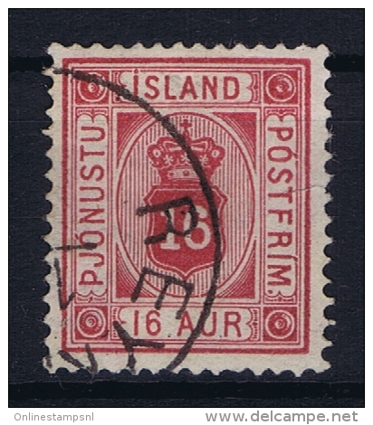 Iceland: Service Mi Nr 6 A  Used   Perfo 14 : 13,50 - Oficiales