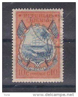 Liberia 1921  Sc Nr  185 Flags, Ship (a2p2) - Liberia