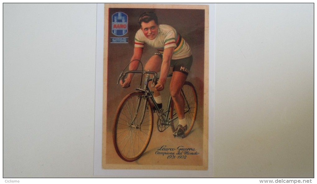 CYCLISME CICLISMO RADSPORT WIELRENNEN :  Learco GUERRA Champion Du Monde Maino Colorisé Reproduction - Cycling