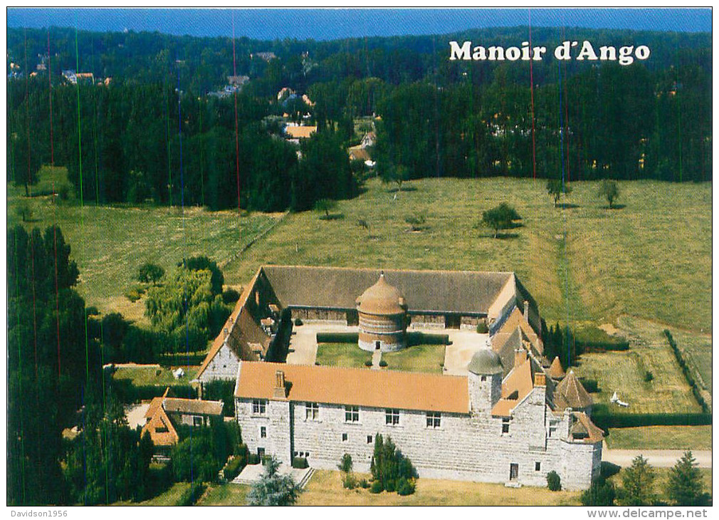 Belle  Cpsm   -    Varengeville -  Vue Aérienne Du Manoir D 'Ango                              J542 - Varengeville Sur Mer