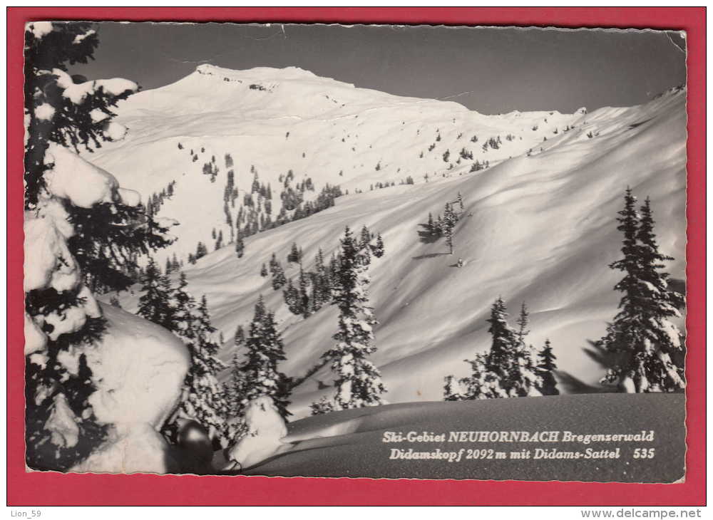 169254 / SKI GEBIET NEUHORNBACH BREGENZERWALD , DIDAMSKOPF 2092 M. MIT DIDAMS SATTEL USED 1959  Austria Österreich - Bregenzerwaldorte