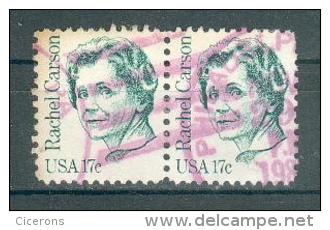 Collection ETATS-UNIS ; U.S.A. ; 1981 ; Y&T N° 1317 ; Lot : Paire ; Oblitéré ; - Gebraucht