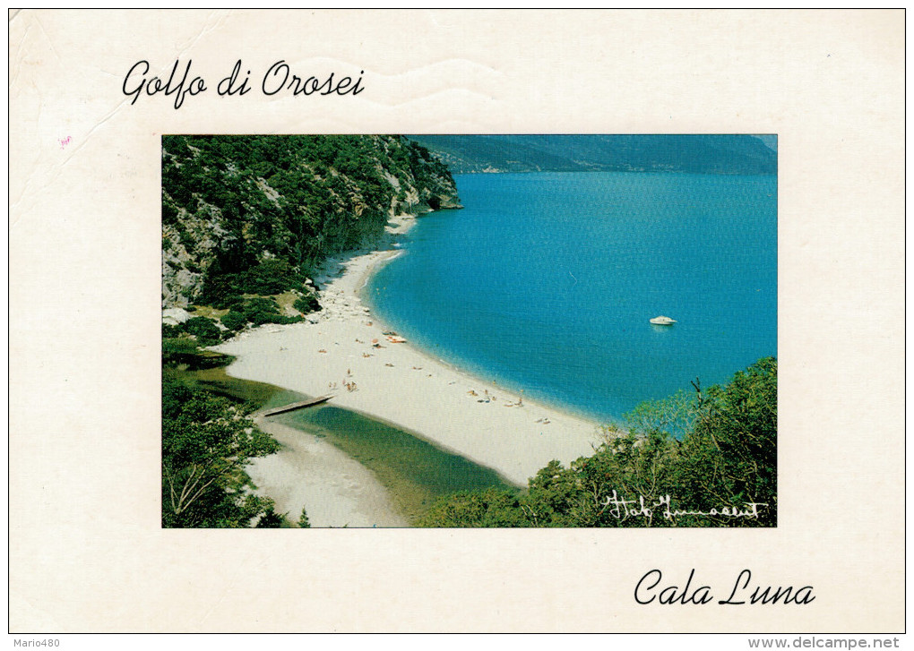 GOLFO  DI  OROSEI   CALA  GONONE  CALA  LUNA     MAXI-CARD   (VIAGGIATA) - Otros & Sin Clasificación