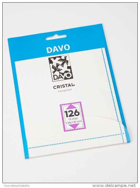 DAVO CRISTAL STROKEN MOUNTS C126 (139 X 130) 10 STK/PCS - Sobres Transparentes