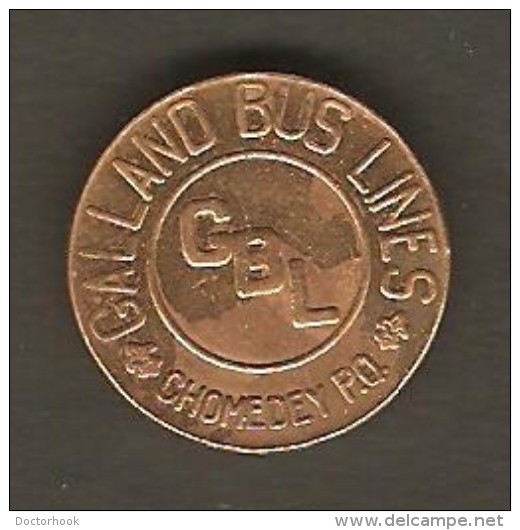 CANADA    QUEBEC---CHOMEDY BUS TOKEN---GALLAND BUS LINES (T-48) - Profesionales / De Sociedad