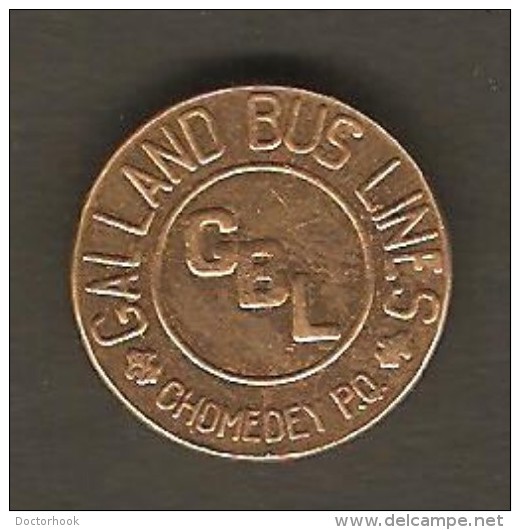 CANADA    QUEBEC---CHOMEDY BUS TOKEN---GALLAND BUS LINES (T-48) - Profesionales / De Sociedad