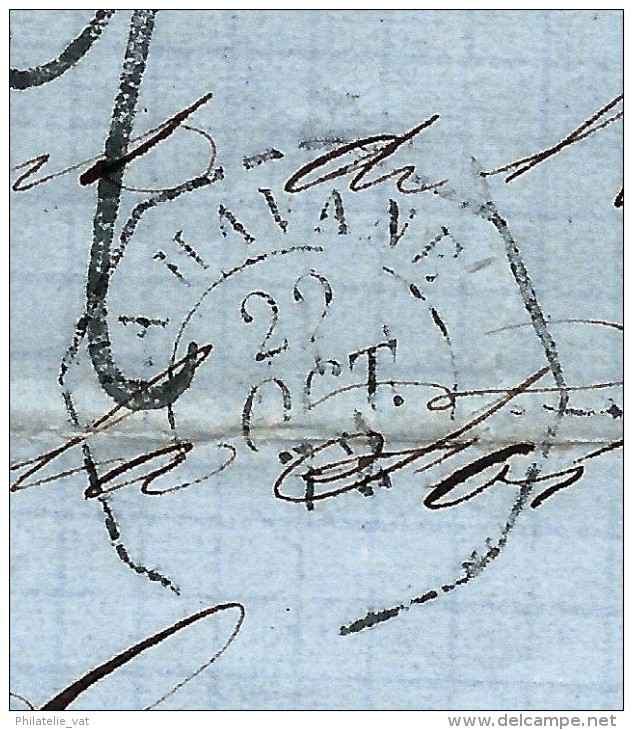 CUBA- LETTRE( Avec Texte)  DE LA HAVANE POUR LYON EN  1872   VOIE DE ST NAZAIRE  A VOIR LOT P3865 - Prefilatelia