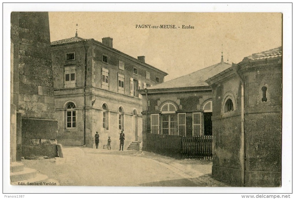Ref 196 - PAGNY-sur-MEUSE - Ecoles (1914) - Autres & Non Classés