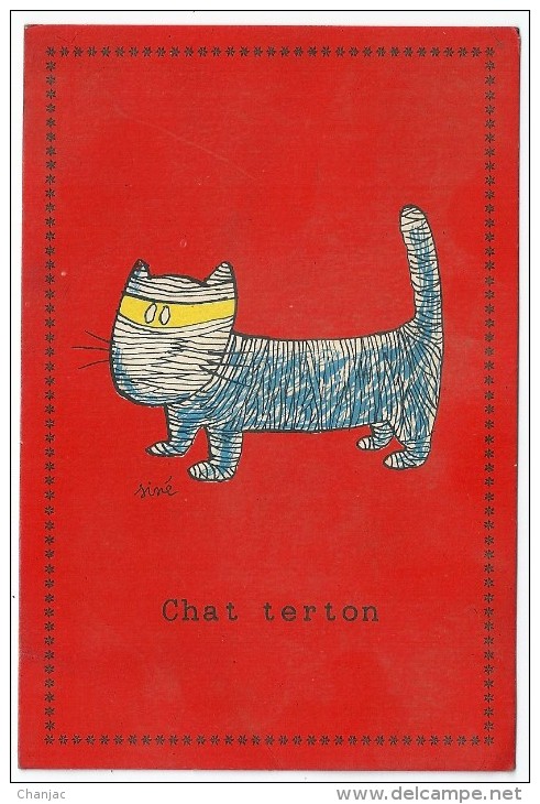 Cpsm: Illustrateur SINE  Chat Terton (Cat) - Sine