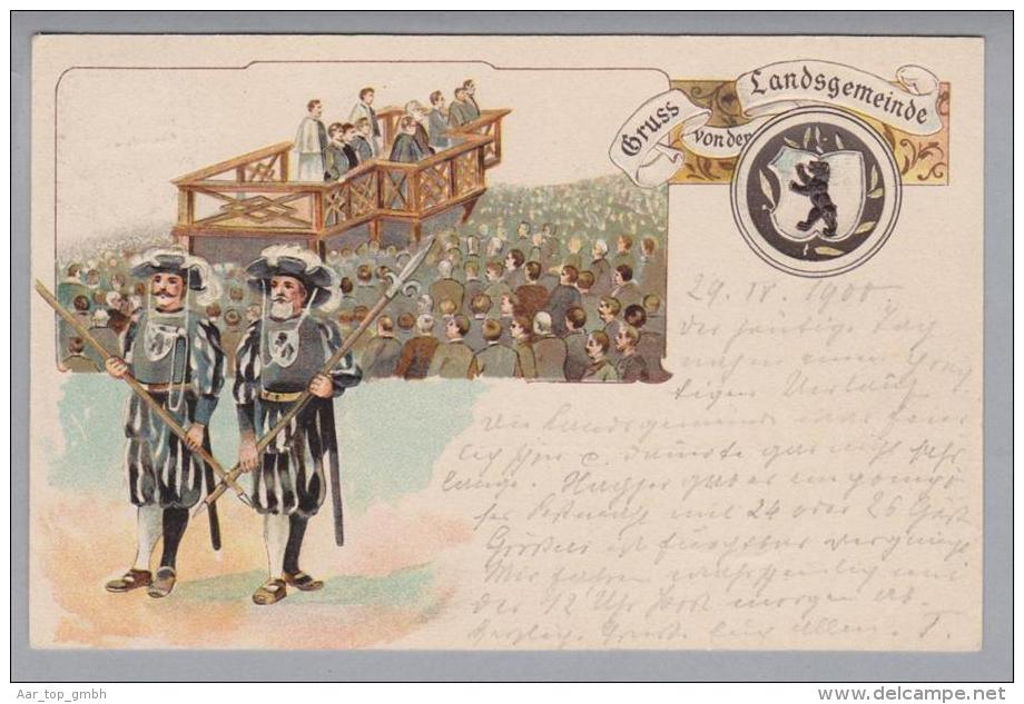 AK AI Trogen Landsgemeinde 1900-04-29 Litho - Autres & Non Classés