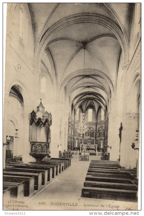 76 Goderville. Interieur De L'eglise - Goderville