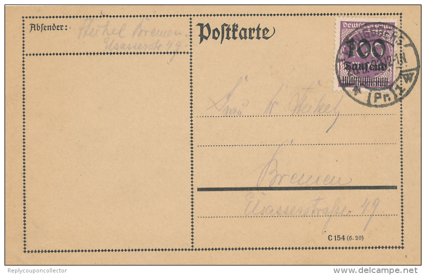 KÖNIGSBERG - 26.9.1923 - Briefe U. Dokumente