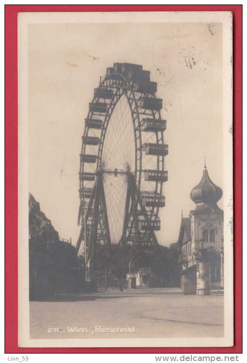 168892 / Vienna Wien - PRATER , Riesenrad Ferris Wheel USED 1927 Austria Österreich Autriche - Prater