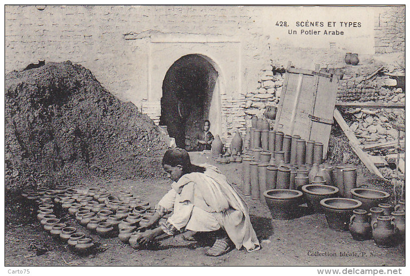 Algérie - Scènes Et Types - Potier Arabe - Oudjda 1920 - Scene & Tipi