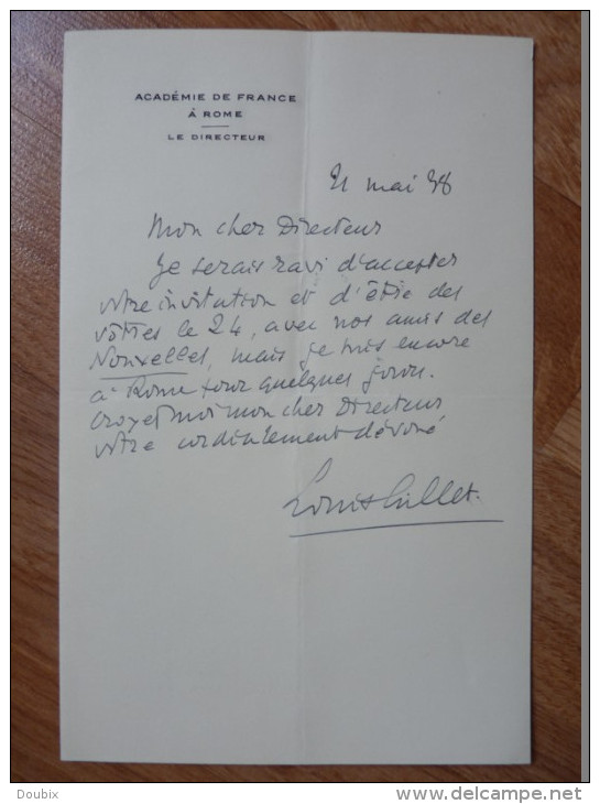 Louis GILLET (1876-1943) - Ecrivain & Historien ACADEMIE FRANCAISE - Autographe - Autres & Non Classés