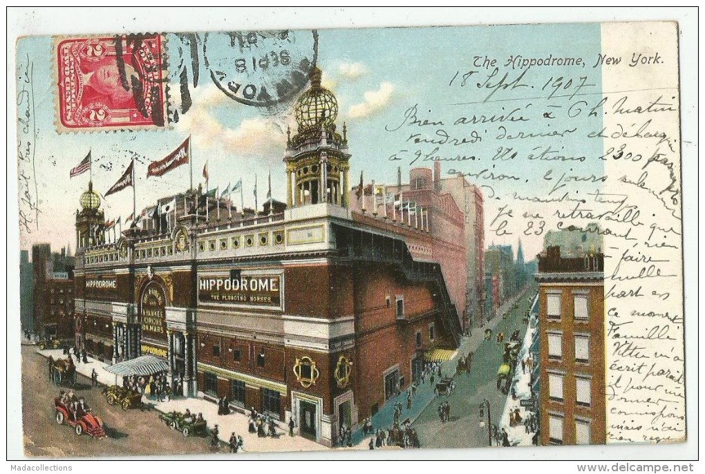 The  Hippodrome - New-York  Vers 1907 - Stadia & Sportstructuren