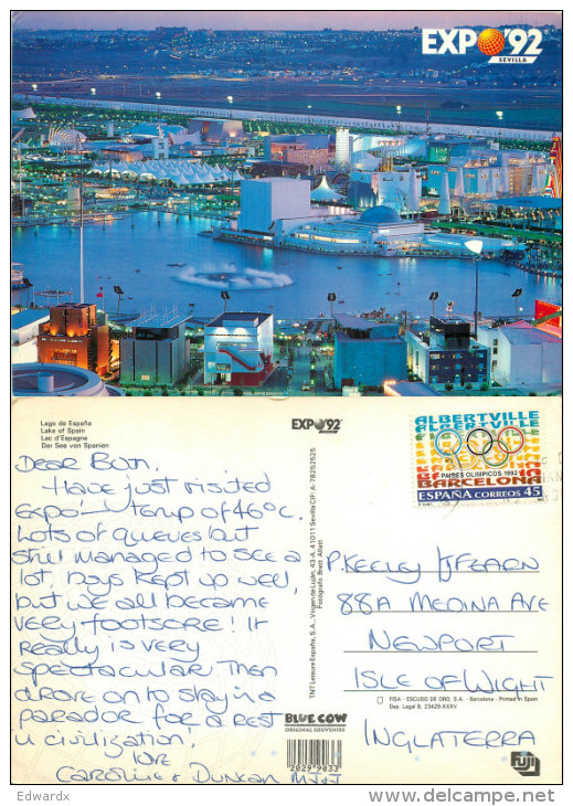 Expo 92, Sevilla, Spain Postcard Posted 1992 Stamp - Sevilla