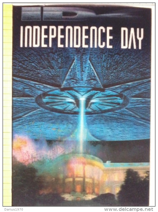 Cart.-  Uscita Nelle Sale Del Film " Independence Day "  Id4.- Cart. In 3 D. - Manifestazioni