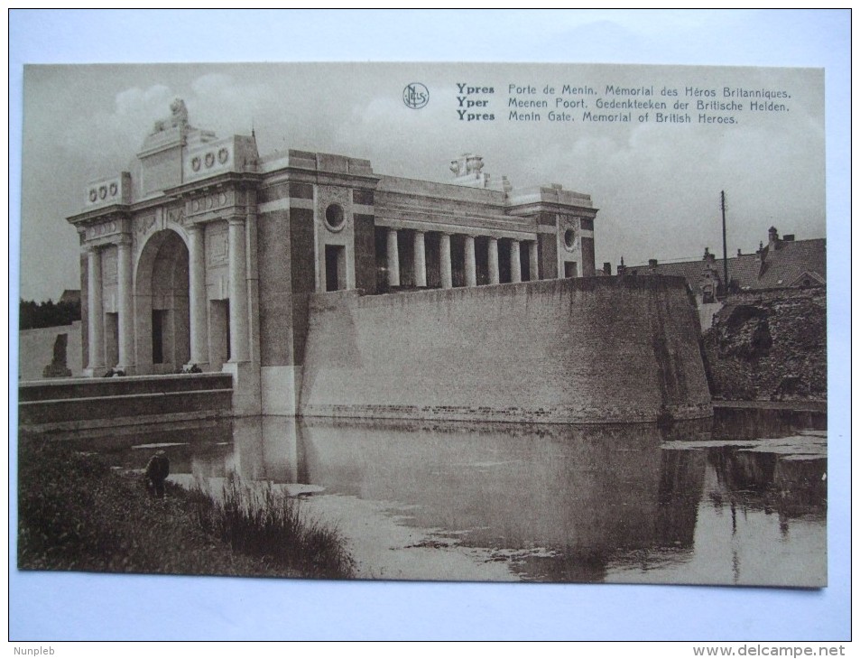 YPRES PORTE DE MENIN MEMORIAL OF BRITISH HEROES - War 1914-18