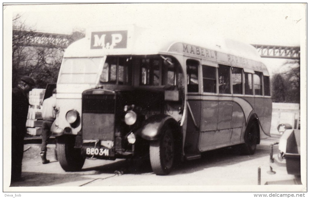 Bus Photo Maberly Parker Leyland Tiger Half Cab Coach BBO341 - Cars