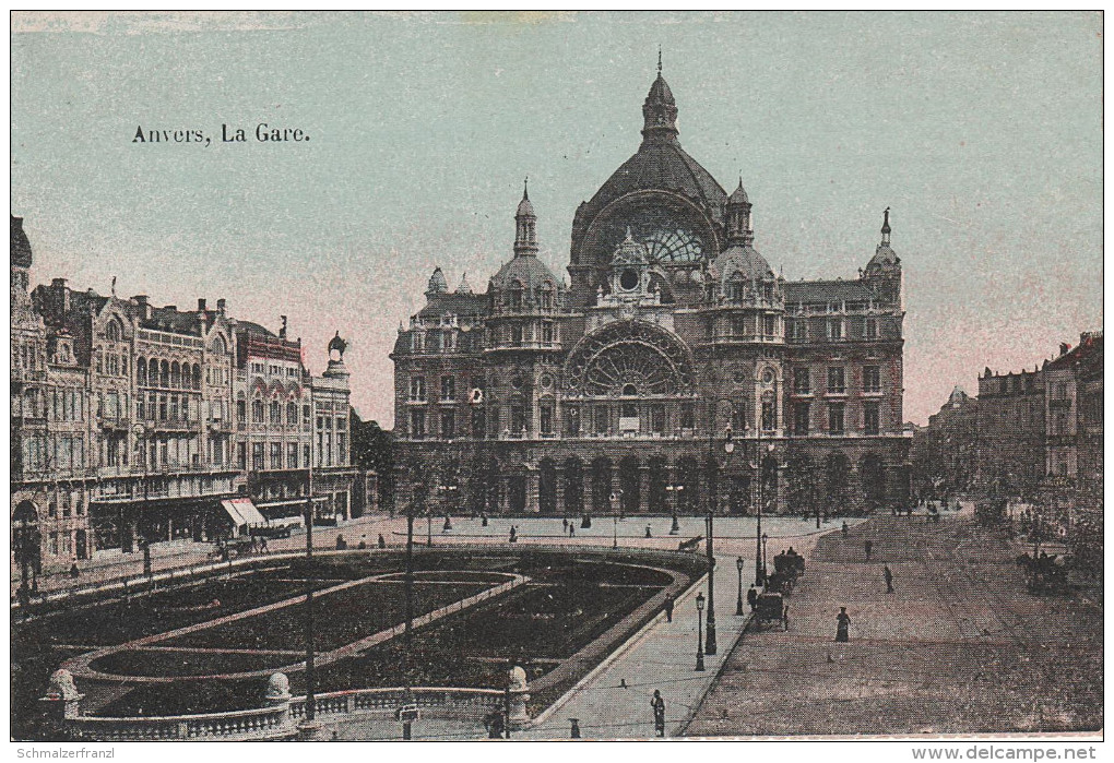 CPA - AK Anvers Antwerpen Gare Centrale Railway Station Bahnhof Estacion Train Belgien Belgique - Gares - Sans Trains