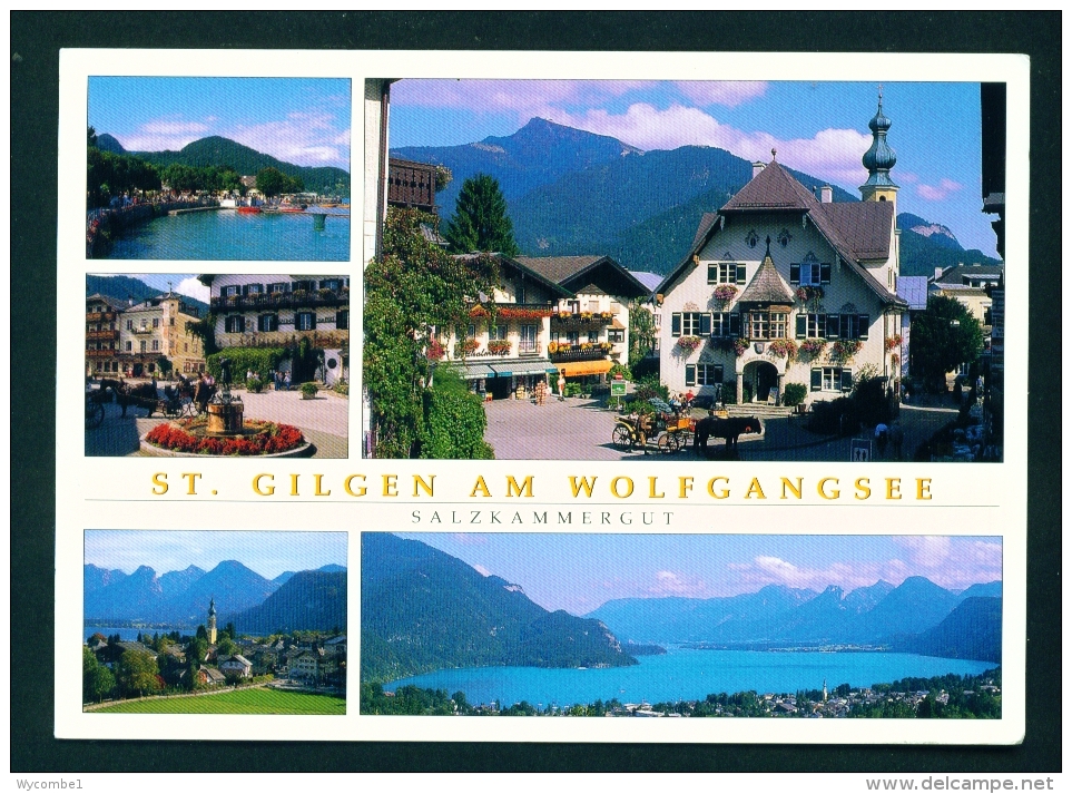 AUSTRIA  -  St Gilgen  Multi View  Used Postcard As Scans - St. Gilgen