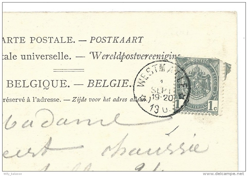 CPA - WESTMALLE - Cistercienzer Abdij - Trappisten - Refter - Abbaye - Cachet Relais   // - Malle