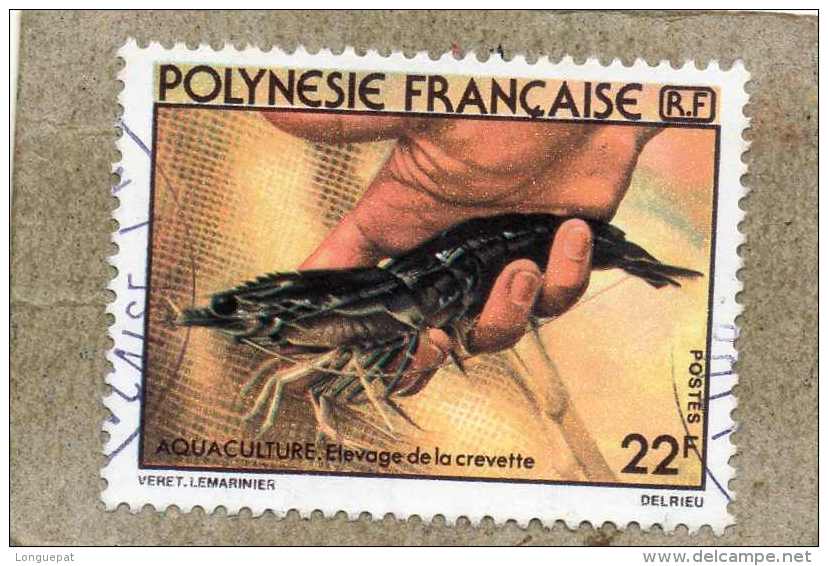 POLYNESIE Fse : Crevettes - Aquaculture : Elevage De Crevettes Au CNEXO - Oblitérés