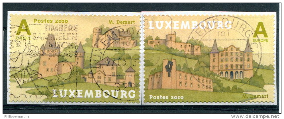 Luxembourg 2010 - YT 1803 Et 1804 (o) Sur Fragment - Oblitérés