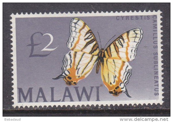 Malawi, 1966, &pound;2, Butterfly, Cyrestis Camillus Sublineatus, MNH ** - Malawi (1964-...)