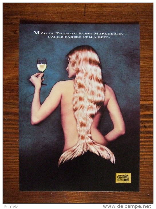 Mermaid Muller Thurgau Wine Carte Postale - Reclame