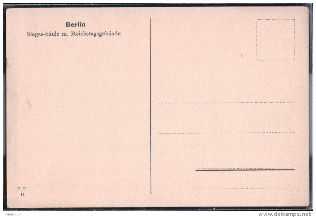 Berlin - Reichstagsgebäude Und Siegessäule - Tiergarten