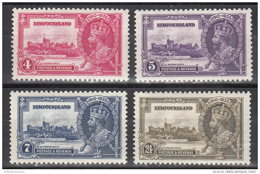 Newfoundland    Scott No   226-29   Unused Hinged   Year  1935 - 1908-1947