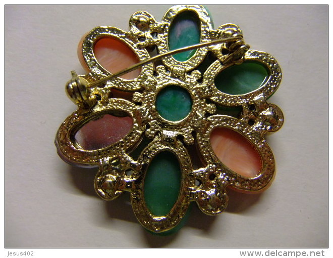 VINTAGE BROCHE ANTIGUO DE BISUTERÍA - Broche Vintage Antique Jewelry - BROOCH VINTAGE ANTIQUE JEWELRY - Broches
