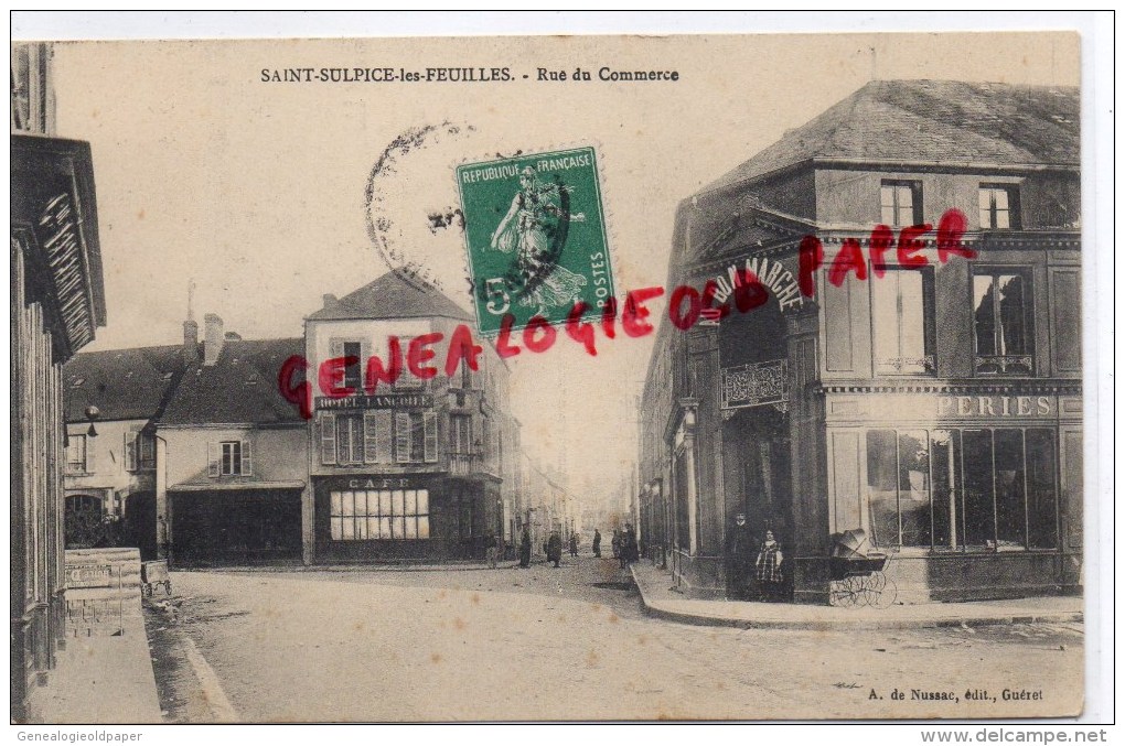 87 - SAINT SULPICE LES FEUILLES - RUE DU COMMERCE - AU BON MARCHE - Saint Sulpice Les Feuilles