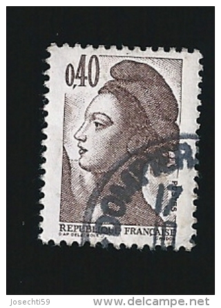 N° 2183 Marianne Sabine  Type Liberté De Delacroix 0,40frs  Oblitéré Timbre  France 1997 - Gebraucht