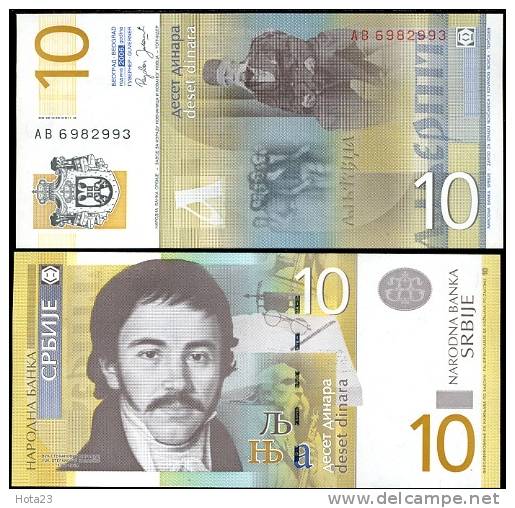 SERBIA 10 DINARA 2006 P 46 UNC - Serbia