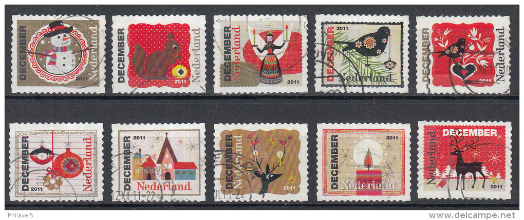 Nederland - Decemberzegels 2011 - Kerstzegels 2011 - Gebruikt/gebraucht/used - NVPH 2887-2896 - Oblitérés