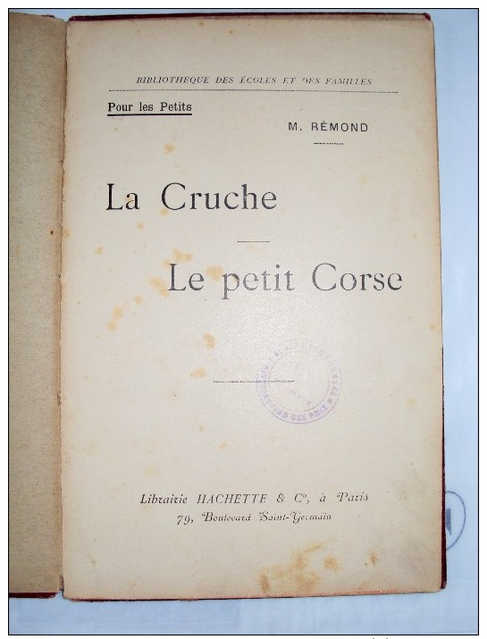 La Cruche Le Petit Corse Par M. REMOND - 1901-1940