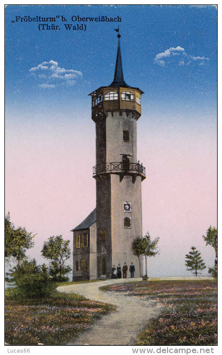 1900 CIRCA FROBELTURM BEI OBERWEISSBACH - Oberweissbach