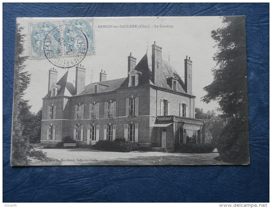 Brinon Sur Sauldre  Le Coudray - Coll. Le Marchand - Circulée 1915 - L196 - Brinon-sur-Sauldre